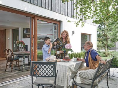 Multifunktionales Doppelhaus